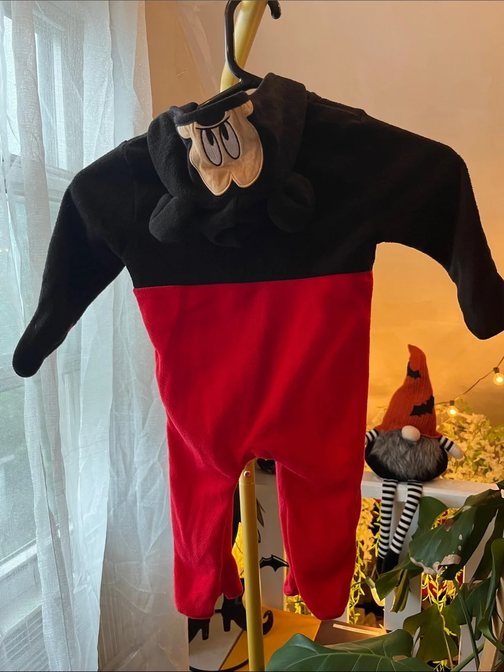 Disney Mickey Mouse Red and Black Hooded One-Piece